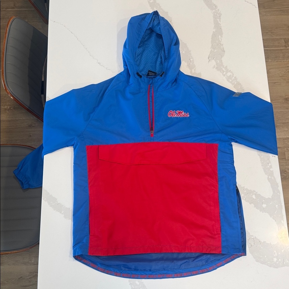 Colosseum Ole Ms Blue and Red Raincoat